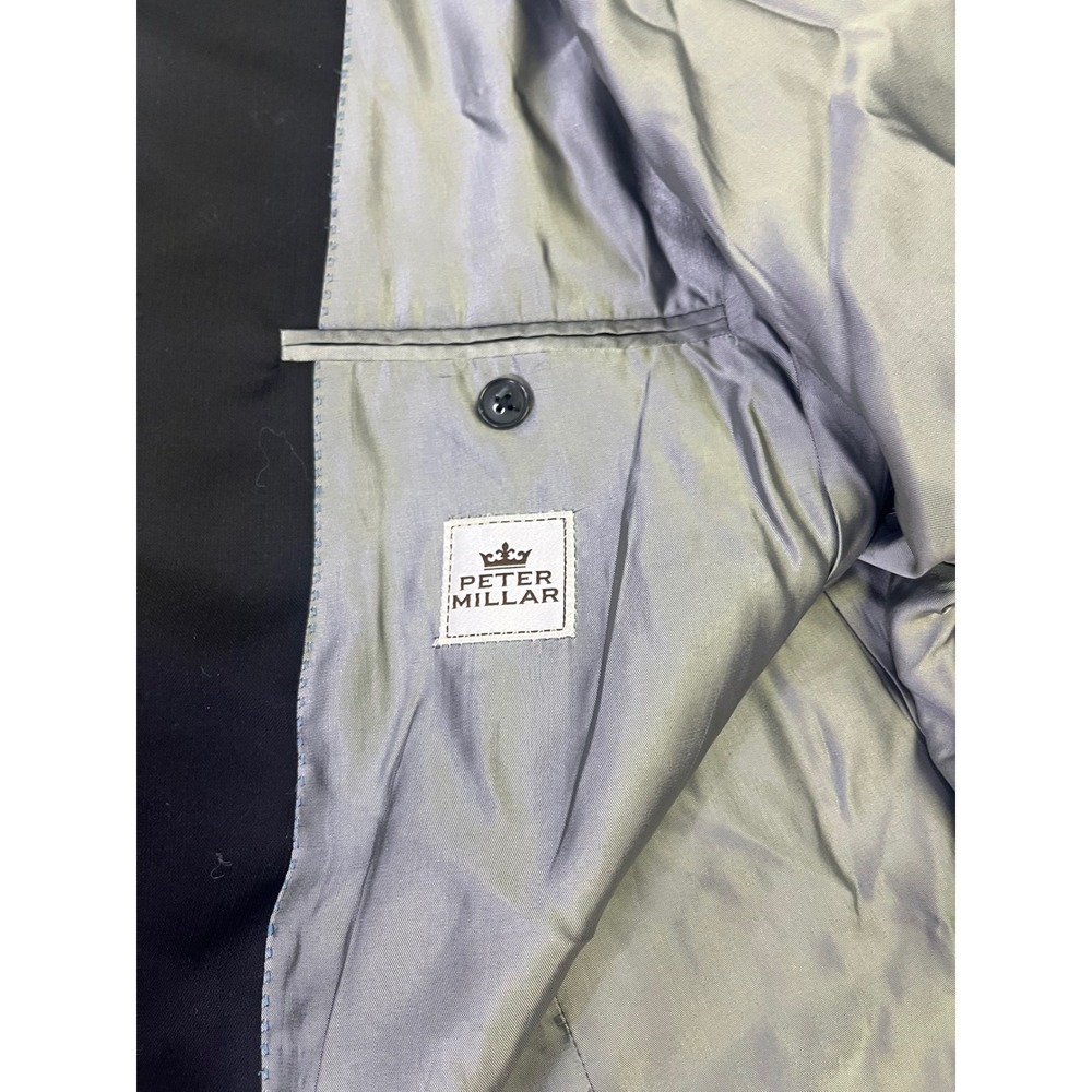 Peter Millar‎ Men's Black Blazer Jacket Business Casual Formal Suit Coat 44R - Picture 10 of 10